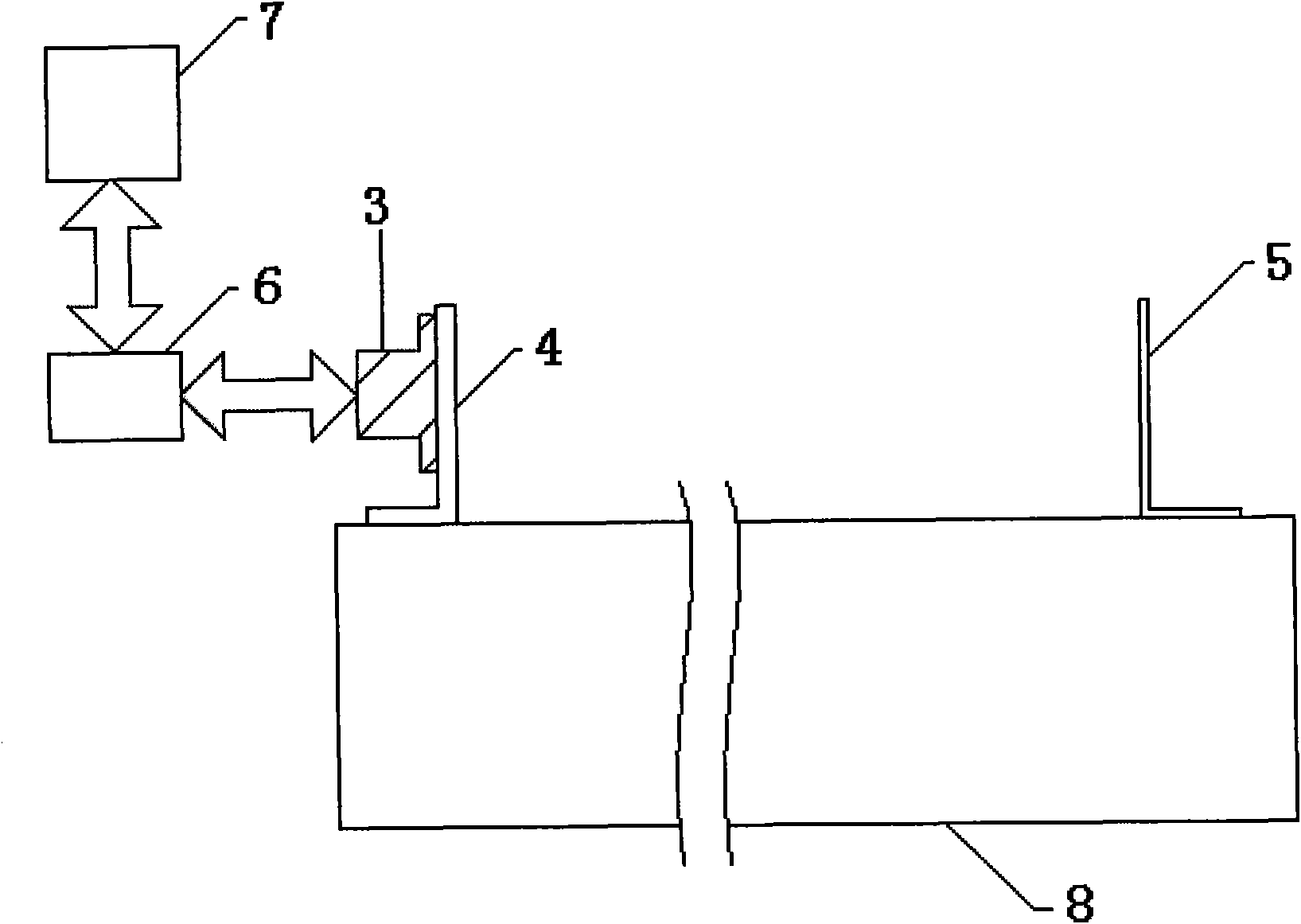 System for measuring and monitoring perpendicularity of lattice column in building engineering in real time