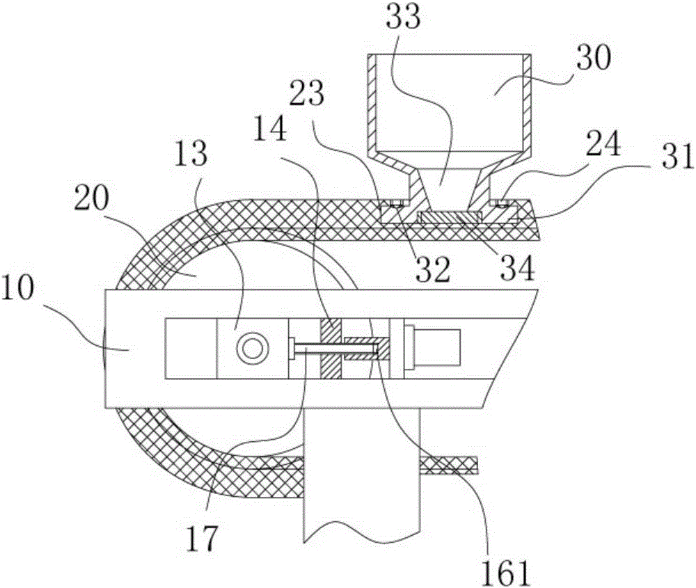 Conveying mechanism for cement materials