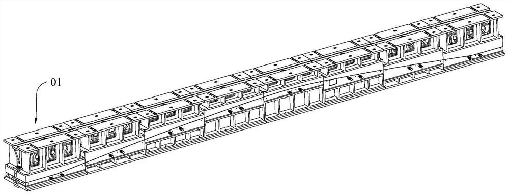 Frame type segmented hot-pressing pre-forming mold