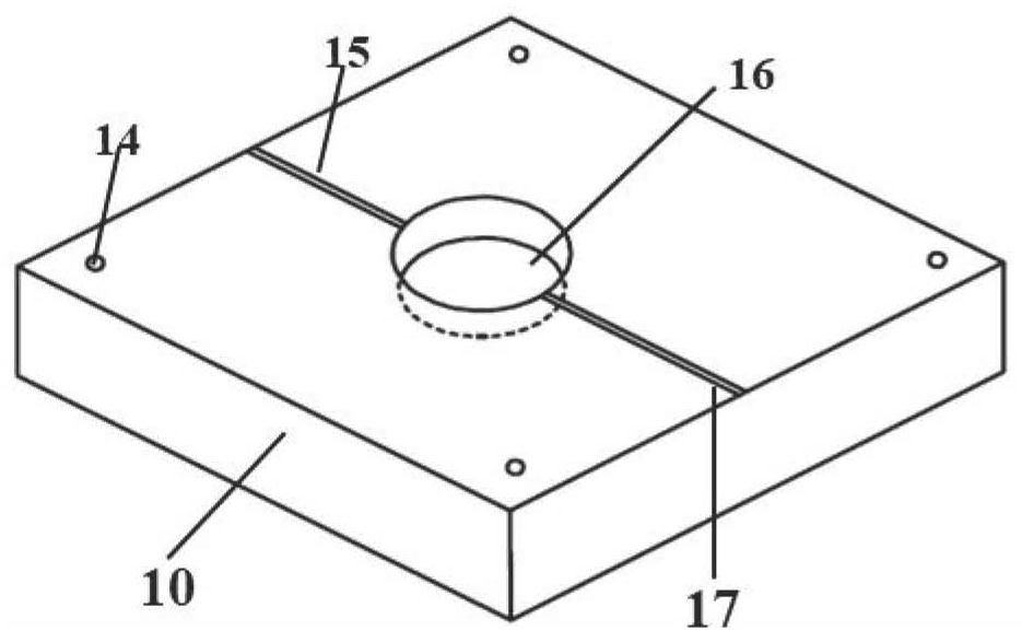 Bentonite block single joint healing effect testing device and method