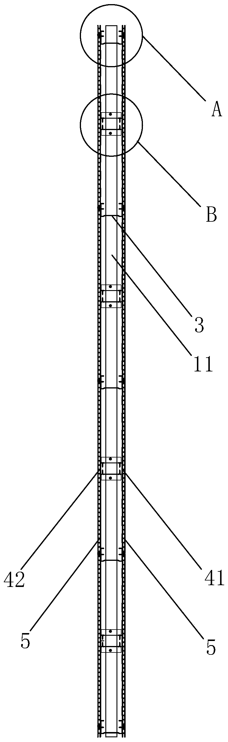 Light-gauge steel joist partition wall with stone-plastic wallboards