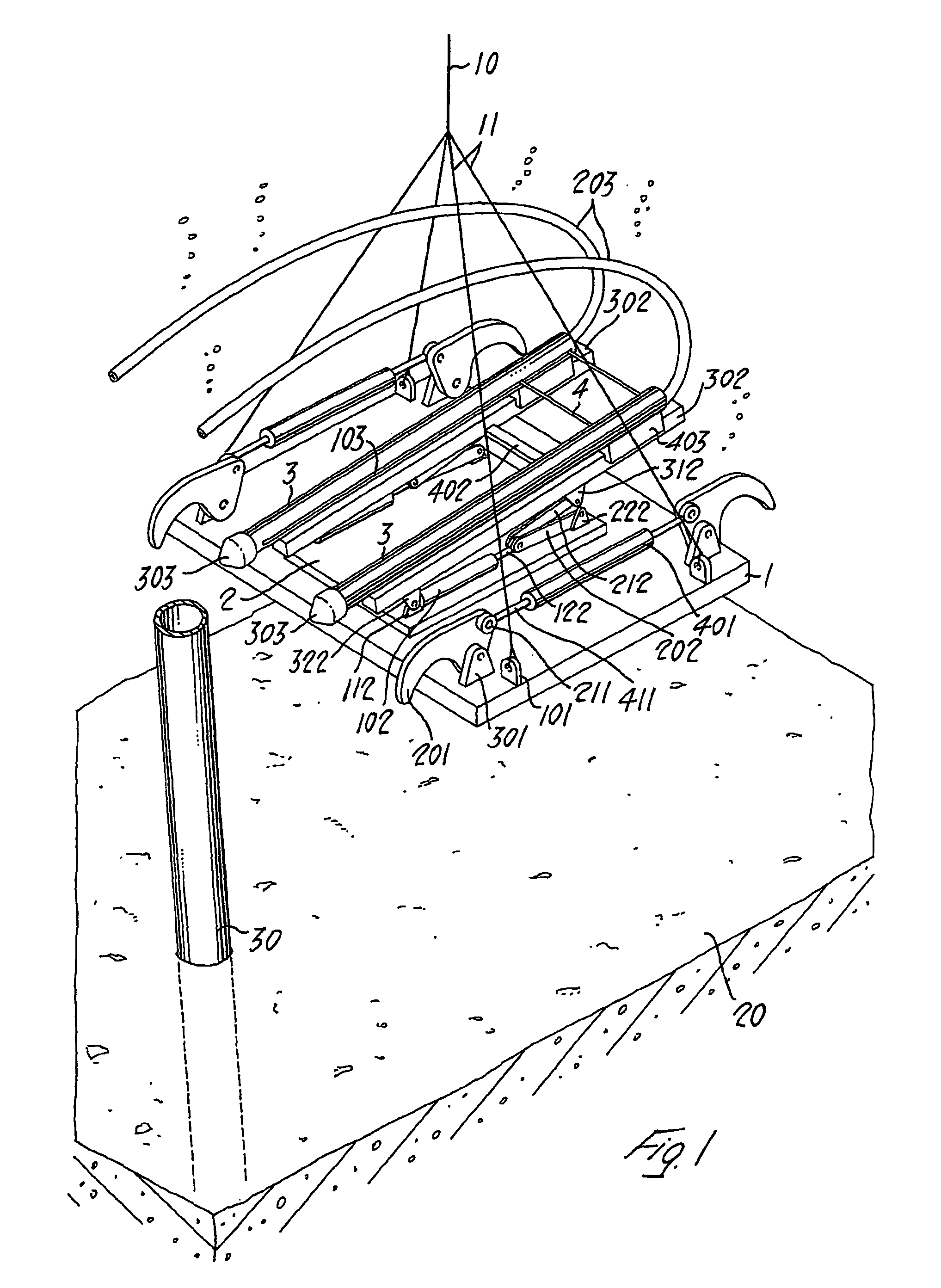 Method and apparatus for cutting underwater structures