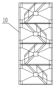 Formwork and bracket combining structure of vase pier of viaduct and application method
