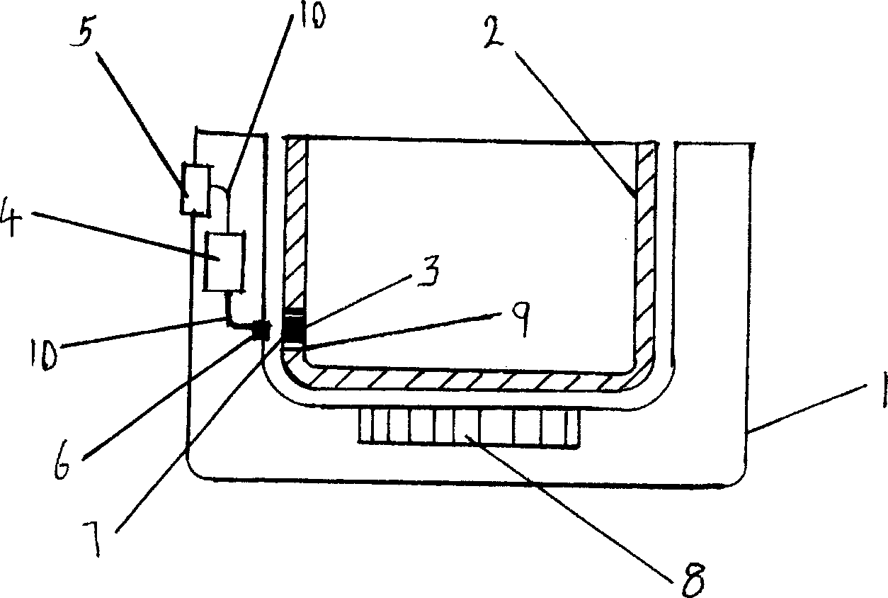 Electric cooker with electronic salinity measuring and displaying device