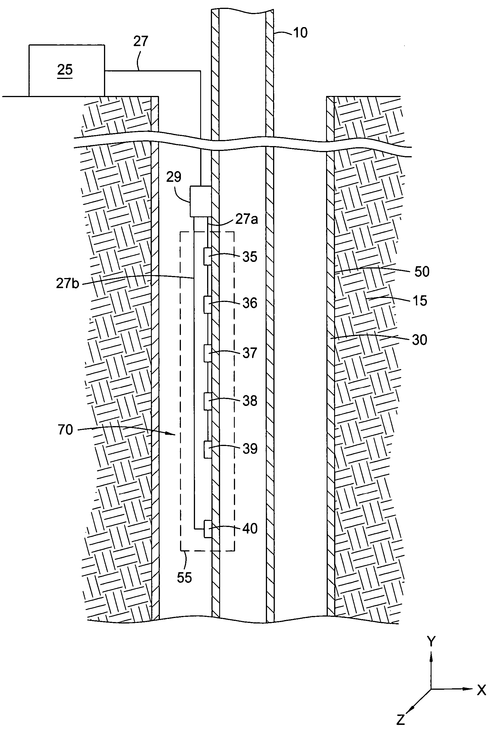 Permanently installed in-well fiber optic accelerometer-based seismic sensing apparatus and associated method