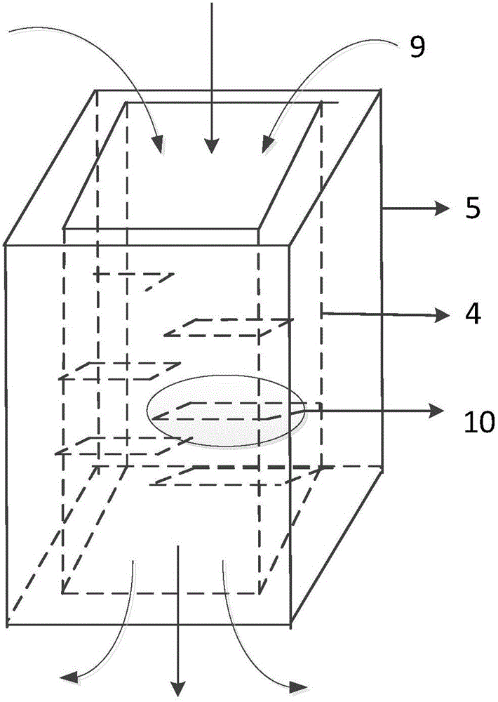 Piezoelectric material based fluid vibration energy collection apparatus