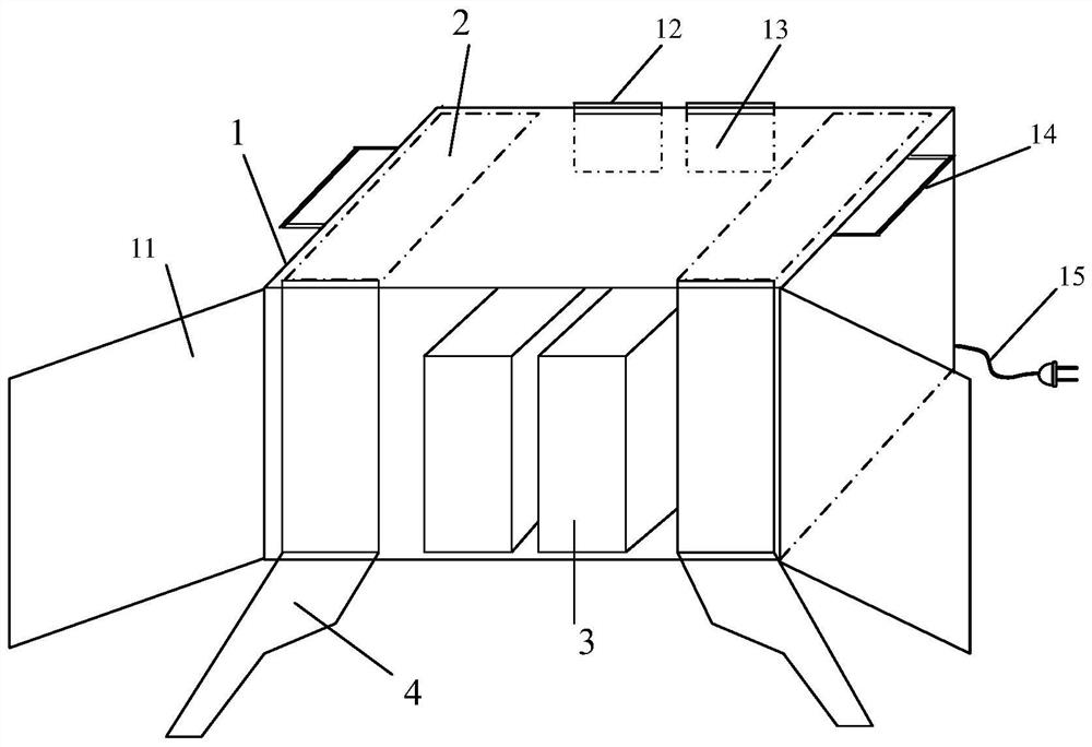 Mobile microenvironment adjusting device for airport gallery bridge berth area