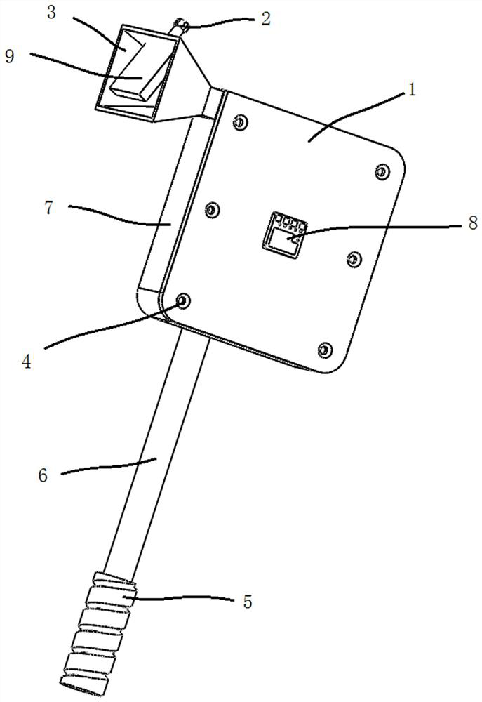 Handheld flue gas particulate matter sampling device and method