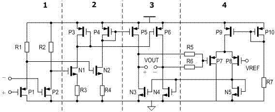 Common-mode level reset circuit for differential signals