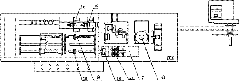 Double-rod shrinking machine and method for shrinking casing by using same