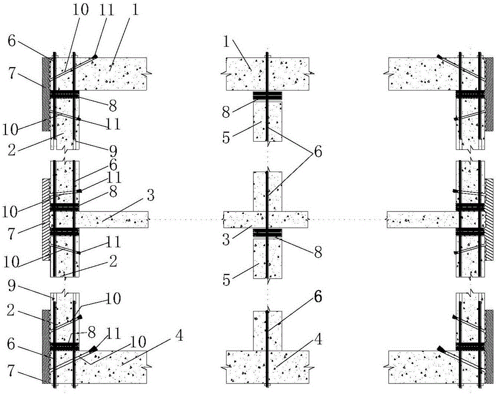 Self-resetting assembly type subway station flexible antiseismic structure