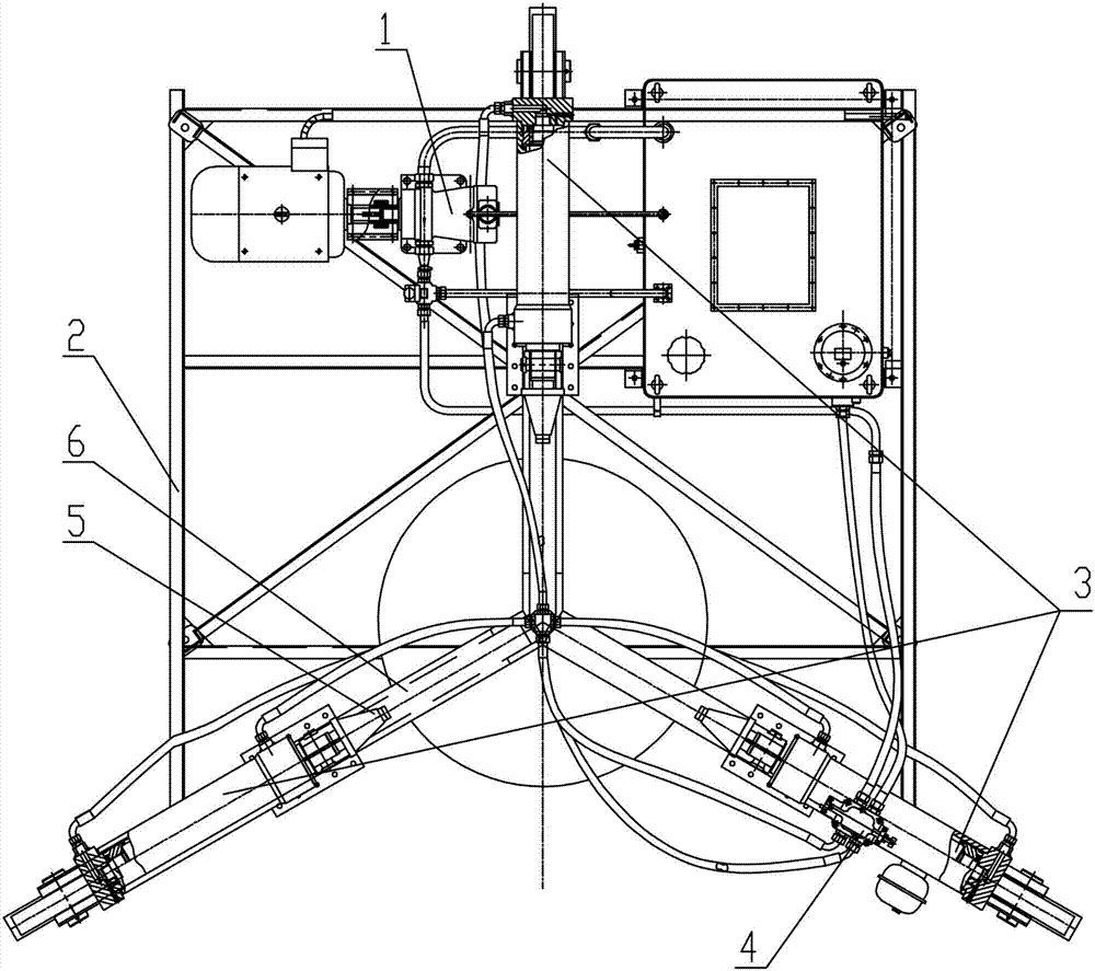 Scrap tire hub hydraulic detaching machine and scrap tire hub hydraulic detaching method