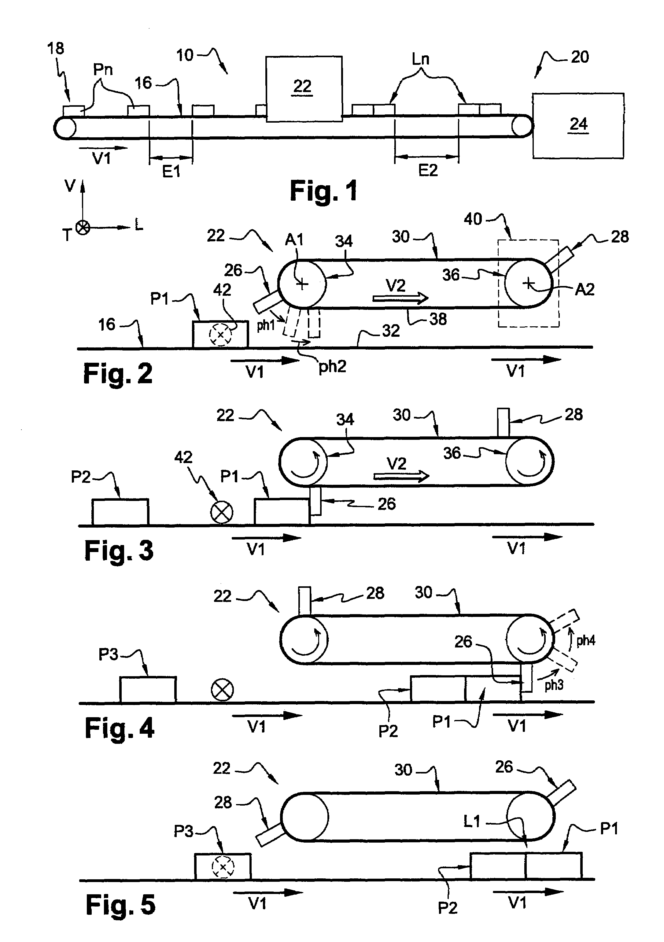 Arrangement for assembling products in batches on high-speed conveyor belt