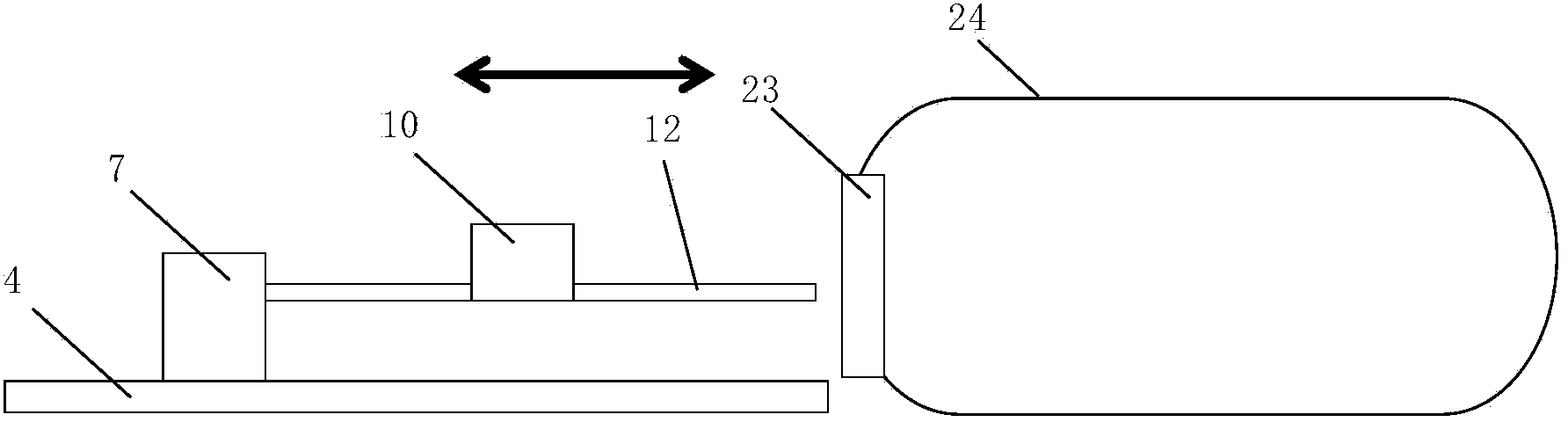Automatic feeding device of horizontal diffusion furnace