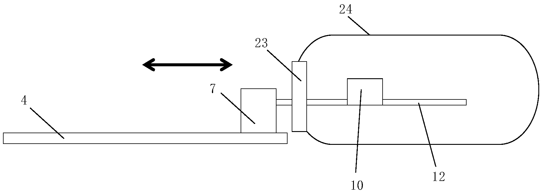 Automatic feeding device of horizontal diffusion furnace