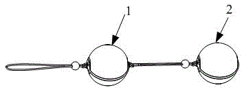 PC (pubis coccyx) muscle training ball capable of realizing free weight combination