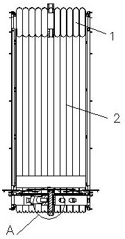 Suspension train car end connection method and system