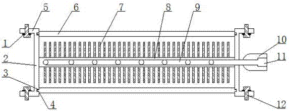 Heat dissipation device of automobile air conditioner condenser