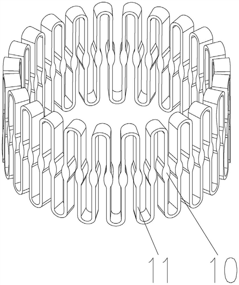 Preparation method of composite material serpentine spring