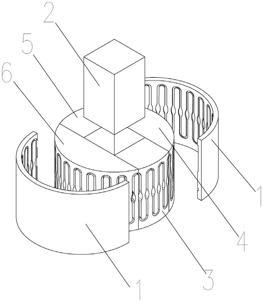 Preparation method of composite material serpentine spring