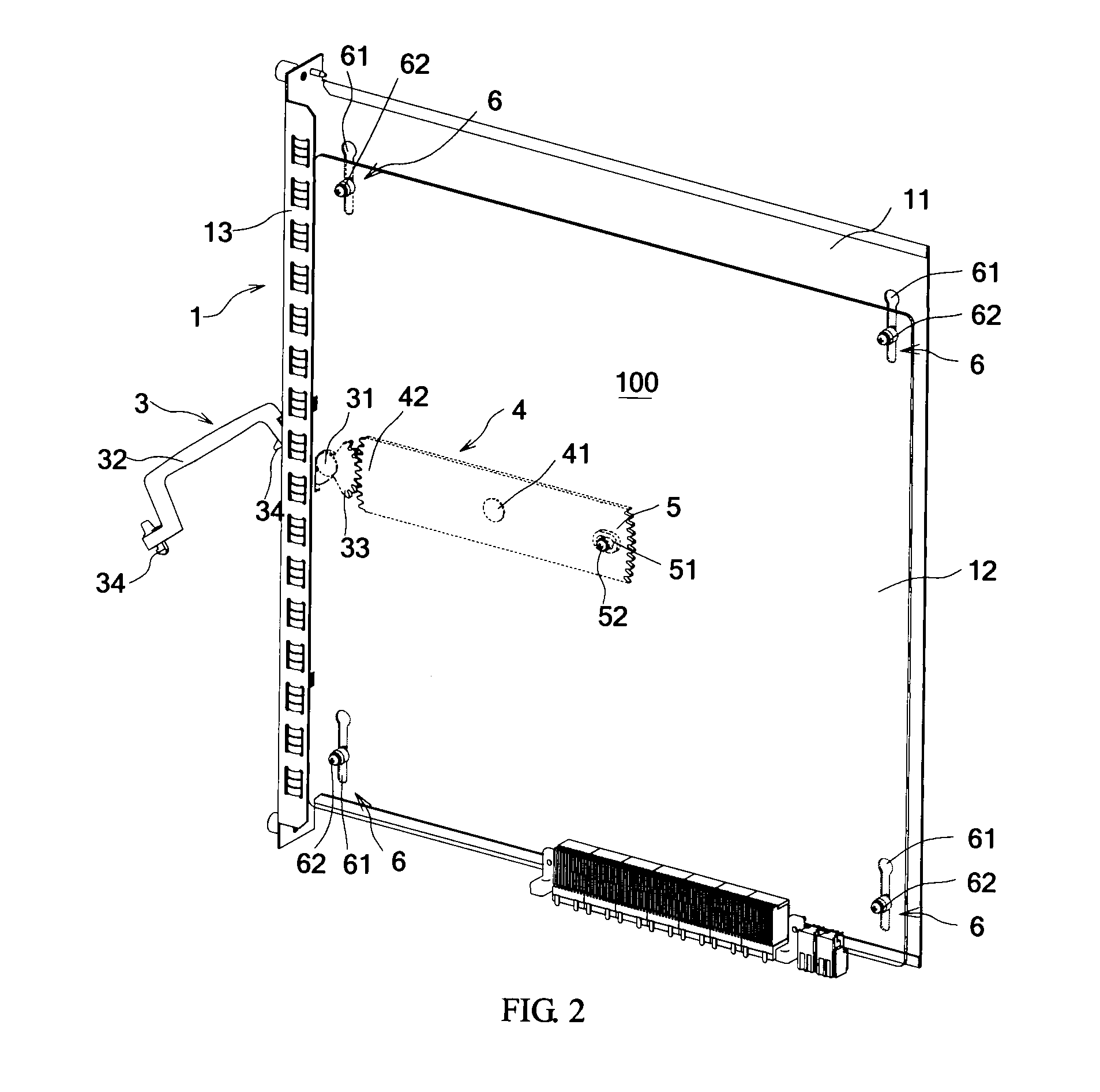 Pluggable mechanism, production board and subrack having the pluggable mechanism