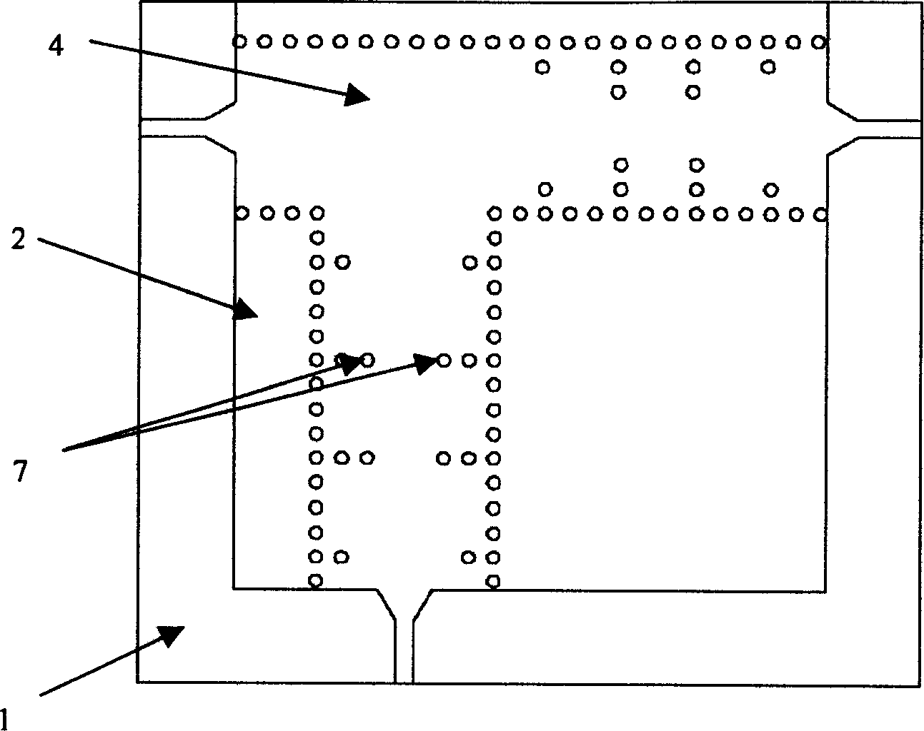 Chip integrated waveguide multiplexer