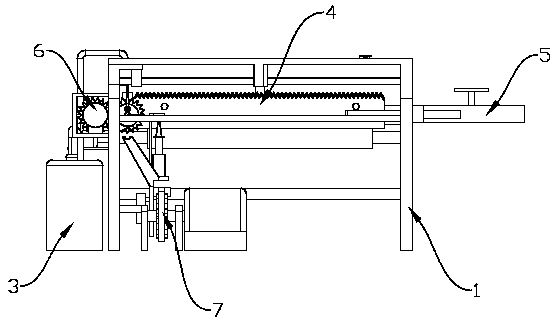 Production machine of flannelette winding drum