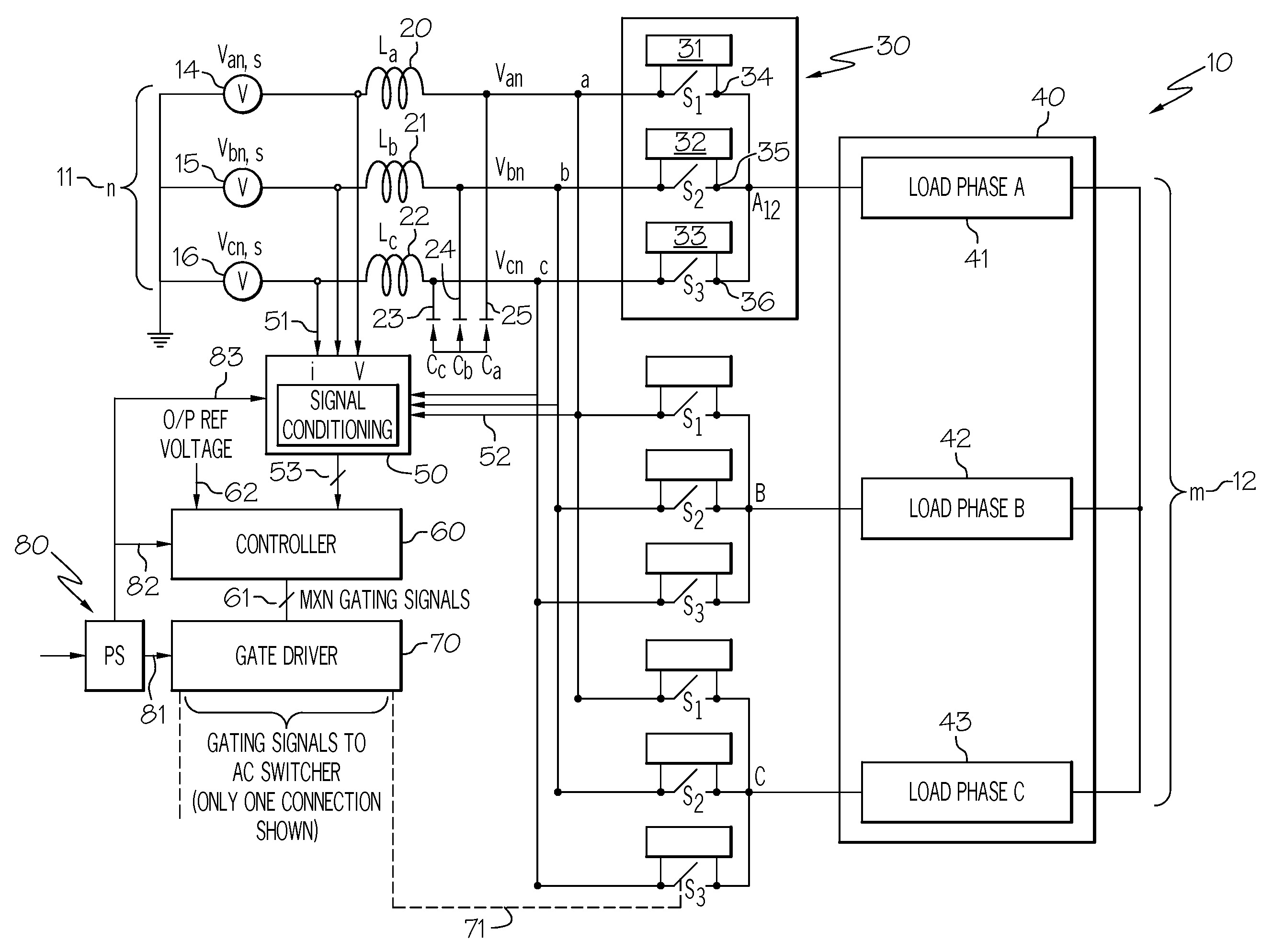 Advanced matrix converter and method for operation