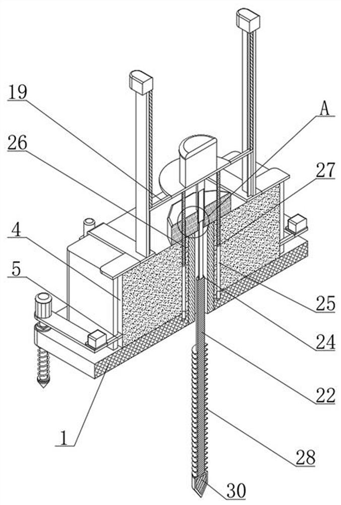 Land subsidence monitoring device for tunnel construction and detection method thereof