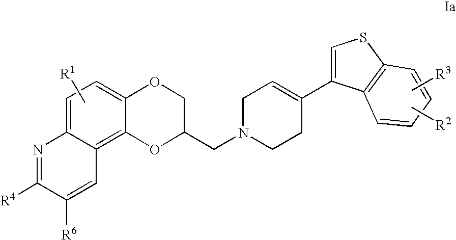 Antidepressant piperidine derivatives of heterocycle-fused benzodioxans