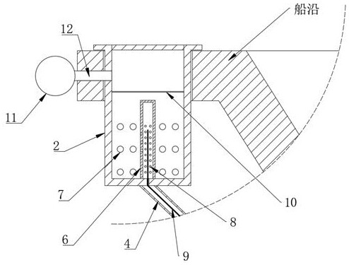 Overturn-preventing device for ship