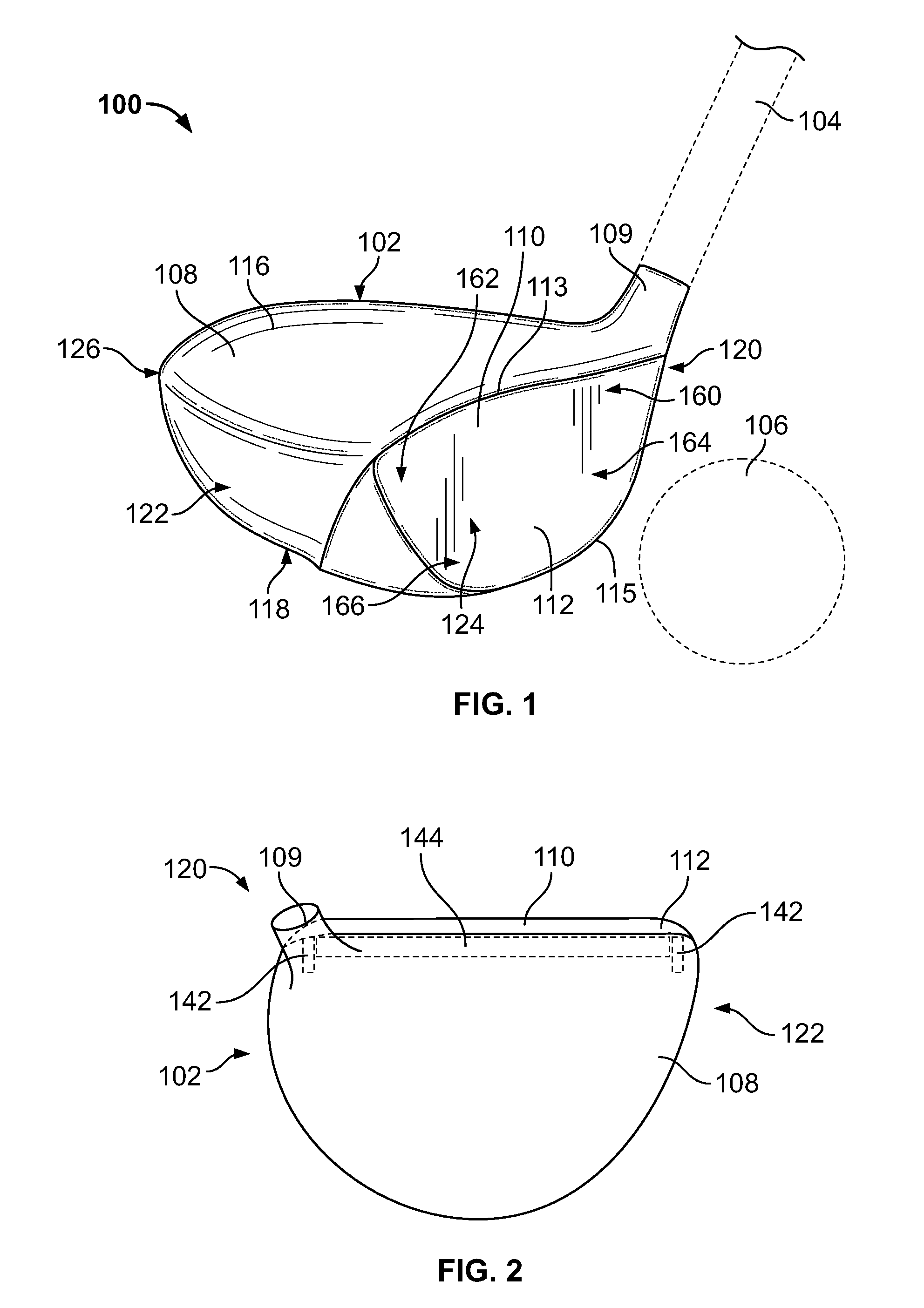 Golf club head or other ball striking device having stiffened face portion