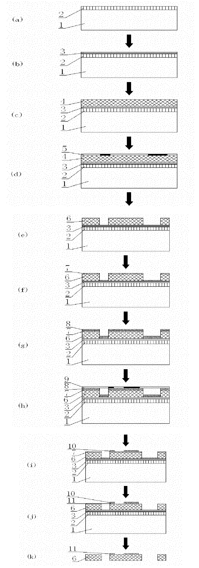 Manufacturing method of SU-8 photoresist micro-force sensor