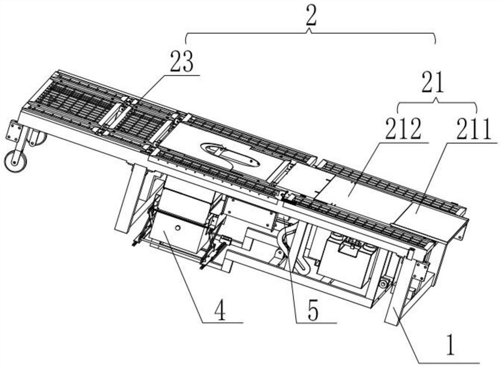 Nursing bed with automatic packaging function and working method