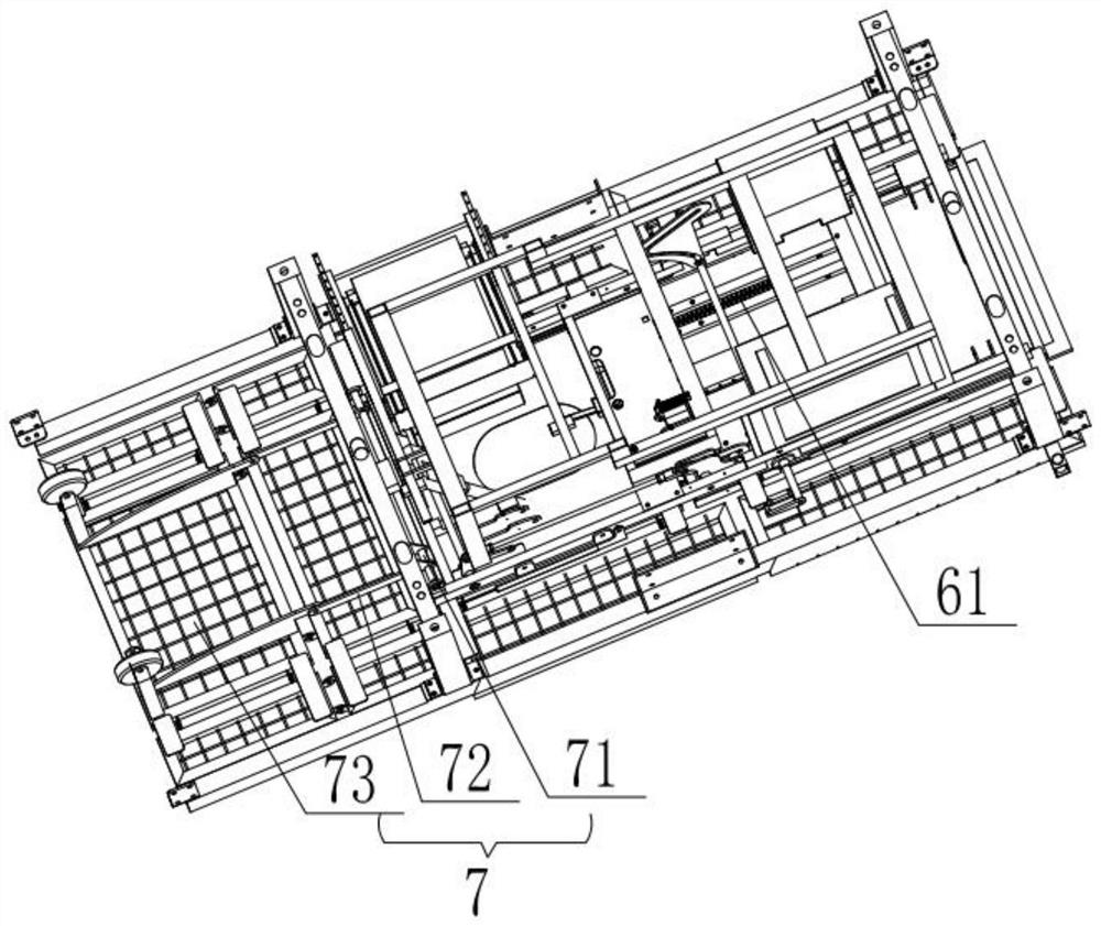 Nursing bed with automatic packaging function and working method