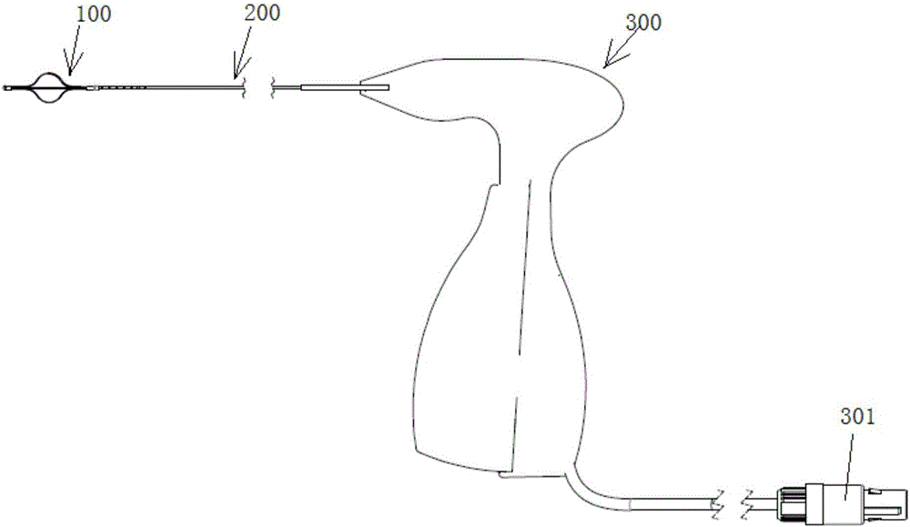 A bronchial thermoplasty catheter