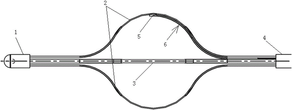 A bronchial thermoplasty catheter