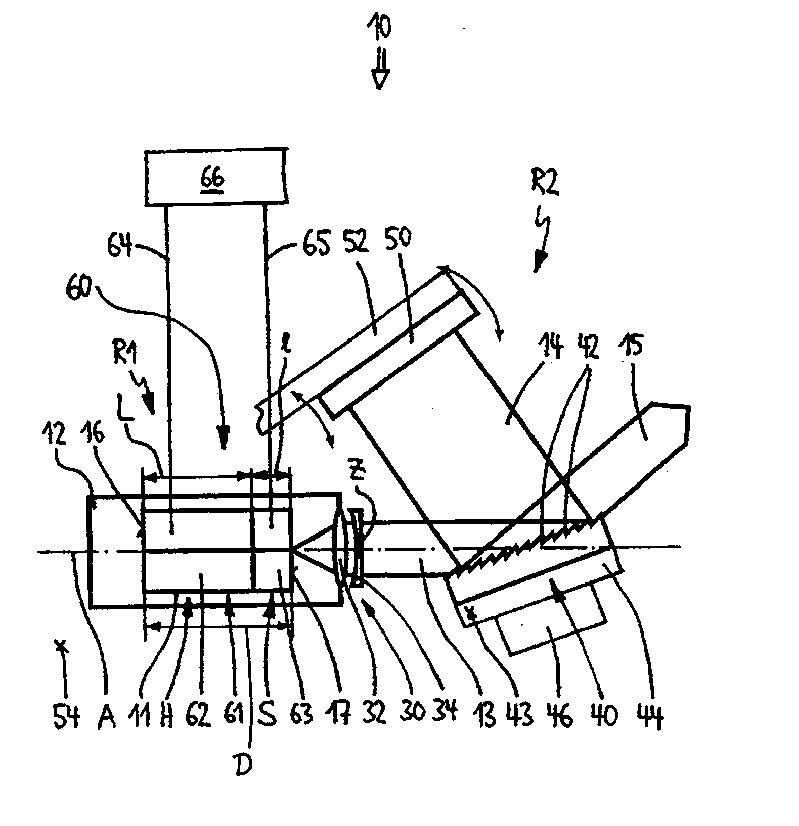 Laser diode arrangement with external resonator