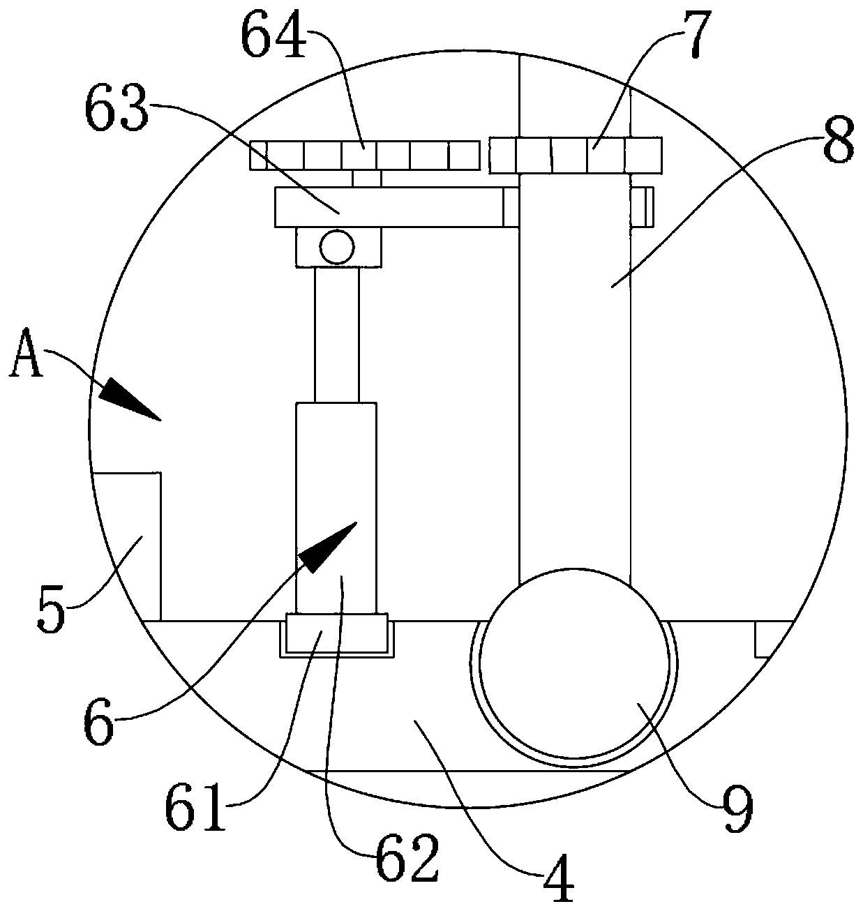 A stamping die clamping device with angle adjustment function