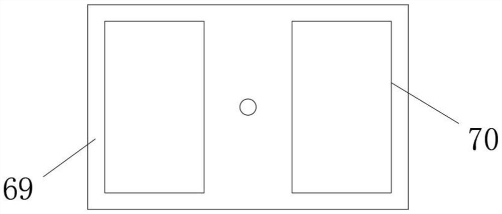 Cooling and shaping device for wood-plastic solid wood composite material