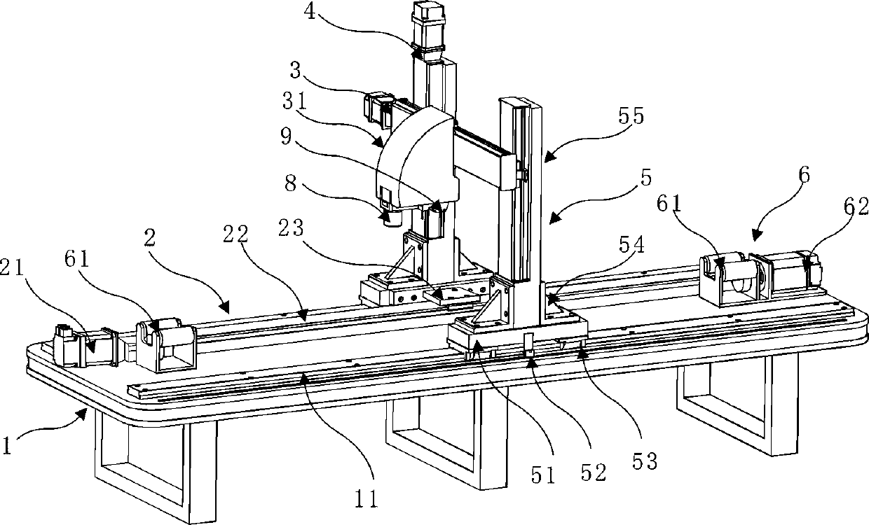 Surface profile damage analysis device and method for curved surface parts