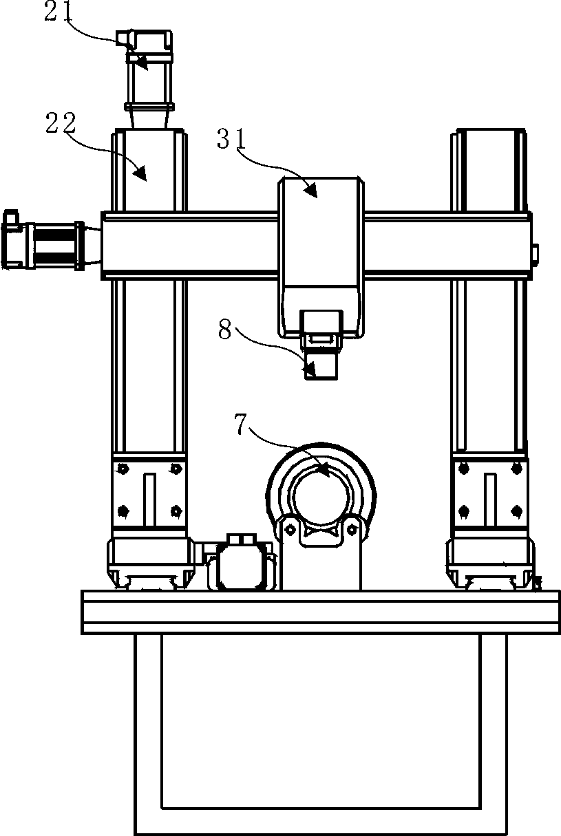 Surface profile damage analysis device and method for curved surface parts