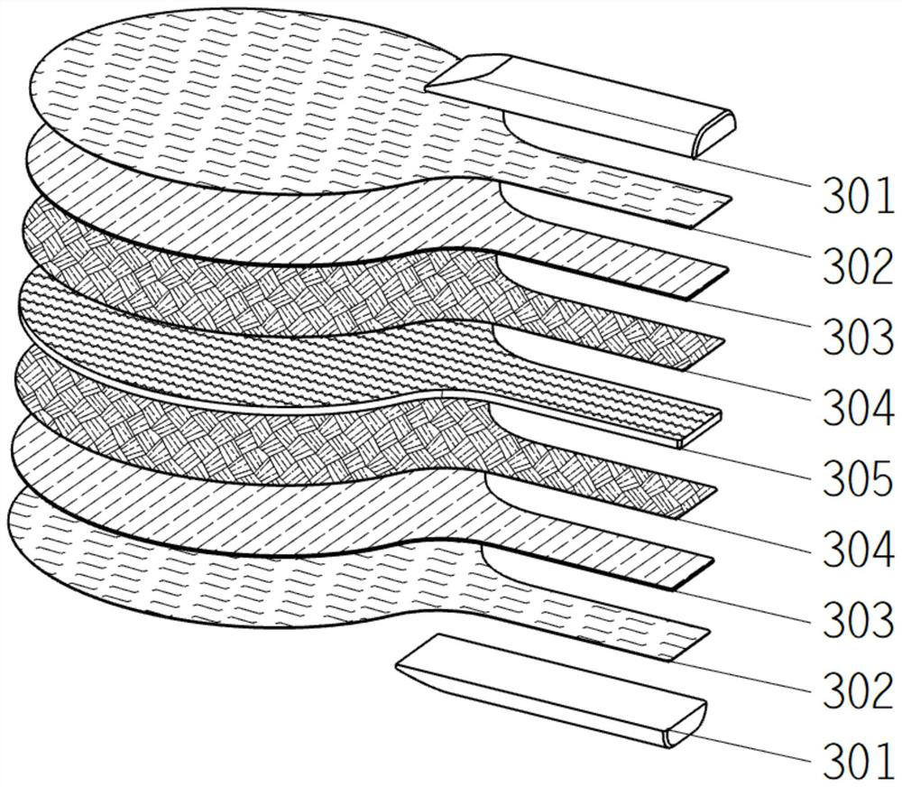 Table tennis racket bottom plate containing fiber interlayer with surface microscopic coating and method of making the same