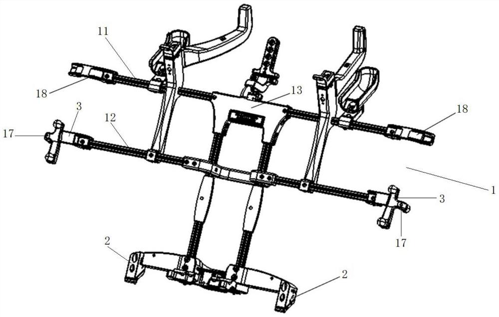 Assembly sample frame and assembly method for ensuring engagement of hatchback door lock and lock catch