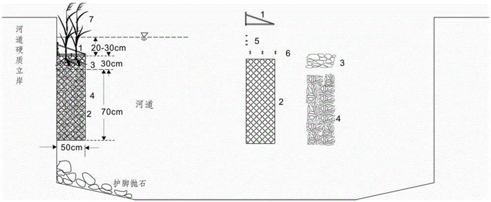 Ecological revetment and construction method thereof