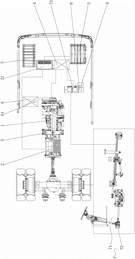 Hybrid power system with idling stop and flameout function and control method thereof