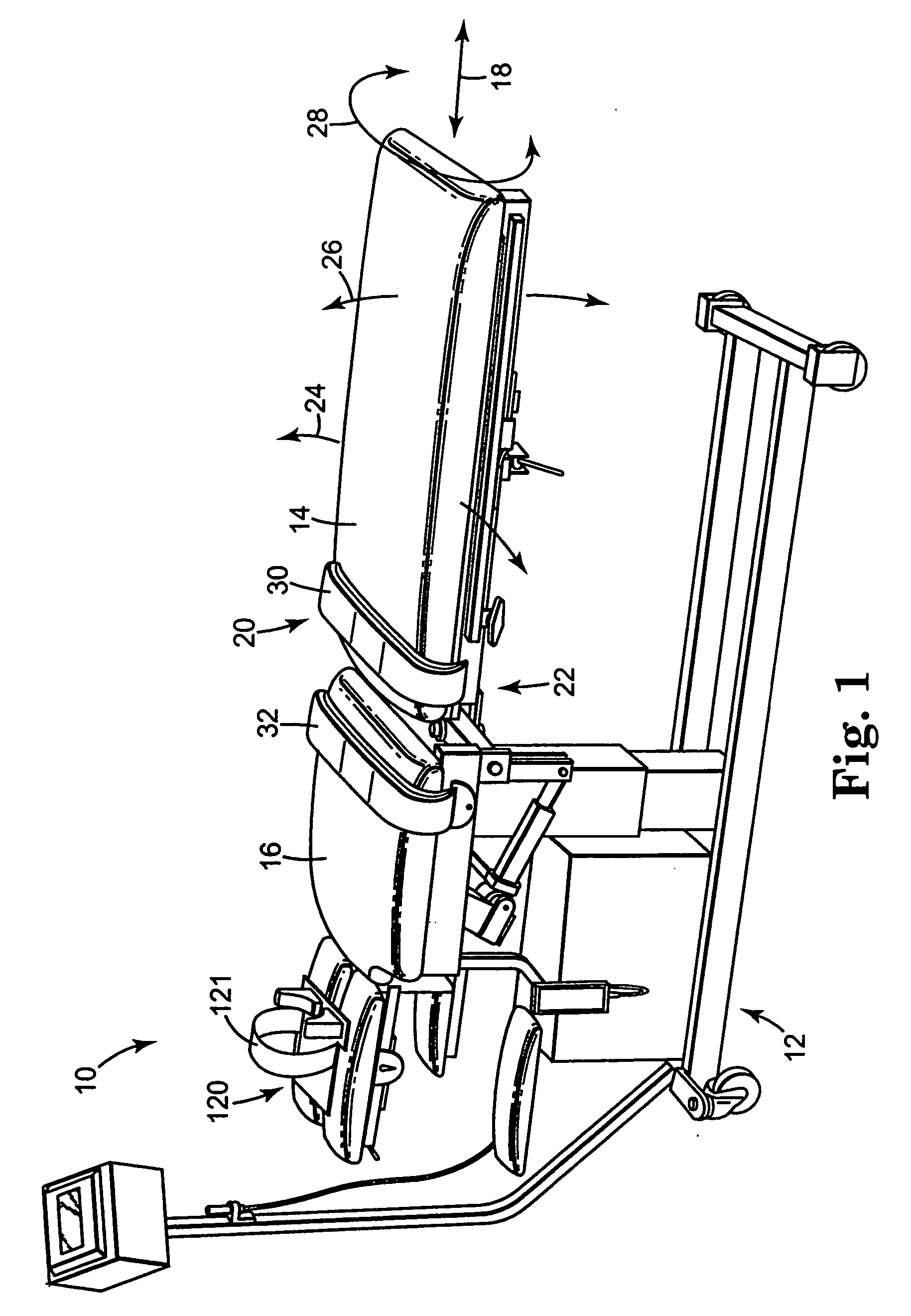 Multi-axis cervical and lumbar traction table