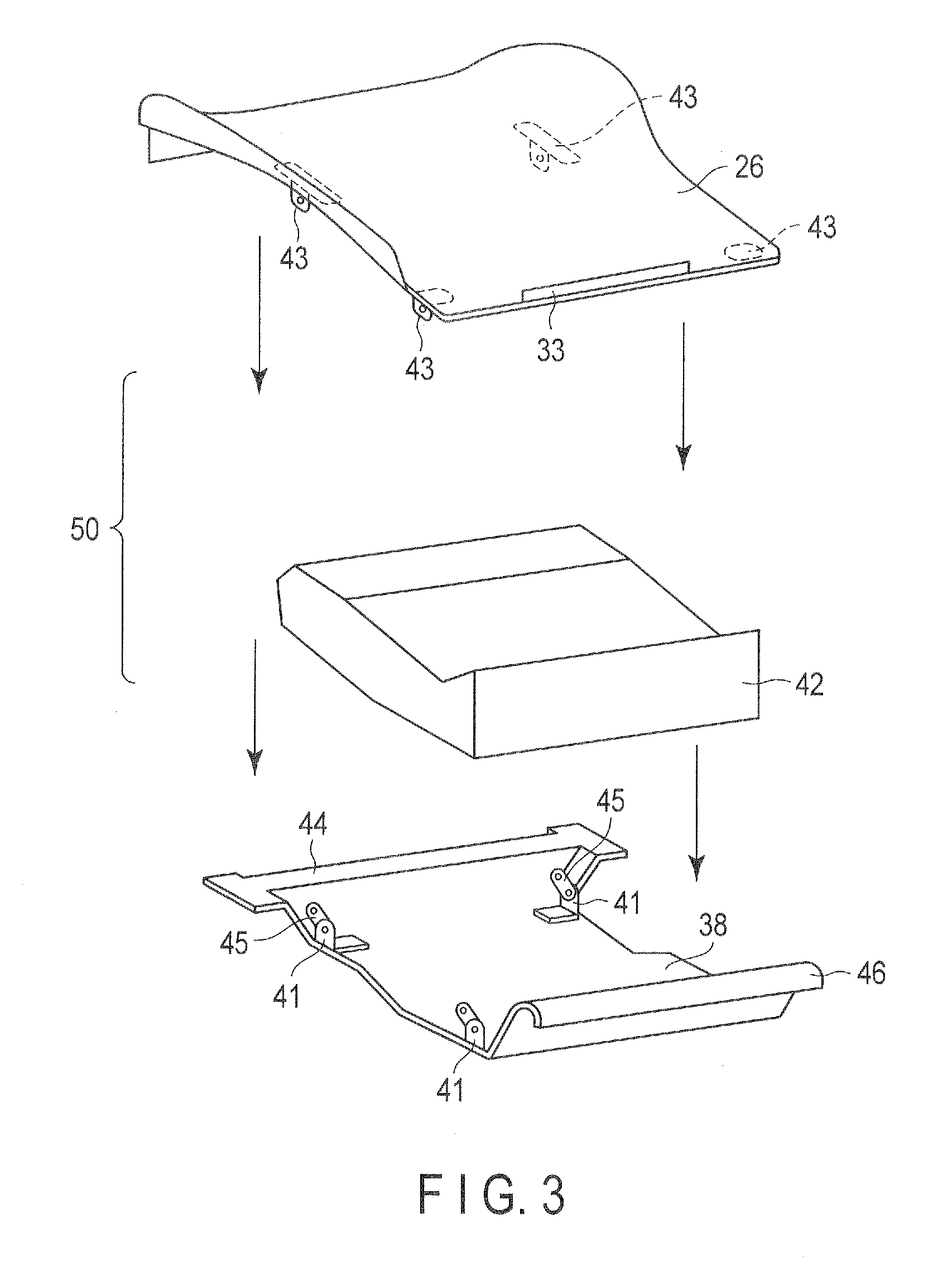 Seat-cushion shell unit and shell seat for vehicle