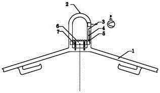 Self-locking anti-skidding clothes hanger