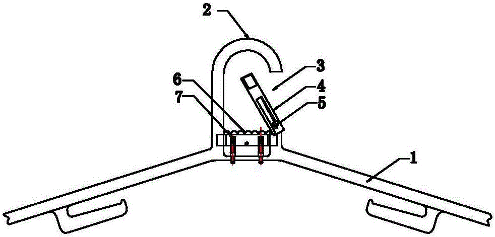 Self-locking anti-skidding clothes hanger